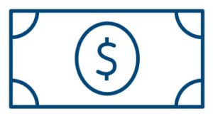 blue money icon